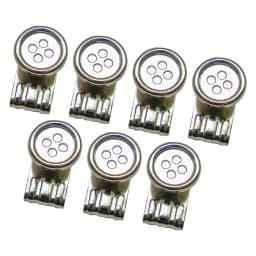 Melo Tough Movable No Sew Button End Brace Suspender Button Clips Set of 7 Pack