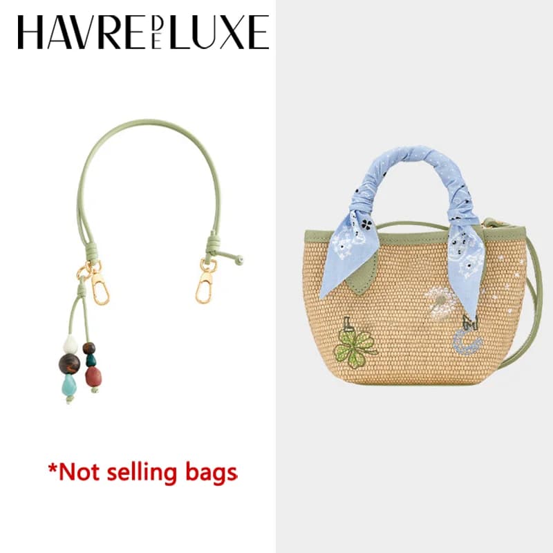 Straw Bag Beaded Shoulder Strap For Longchamp Mini Durable Fashion Gift Good Quality Bag Modification Bag Accessories