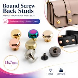 50-200pcs 8 colors 11mm 13mm solid cast stud DIY bag bottom rivets in screws,bags handbags purse feet studs