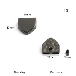 20/50/100PCS Metal Tail Clip Stopper For DIY Garment Bag Zipper Straps Decoration Buckles End Clips Clasp Cord Lock Accessories