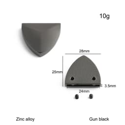 20/50/100PCS Metal Tail Clip Stopper For DIY Garment Bag Zipper Straps Decoration Buckles End Clips Clasp Cord Lock Accessories