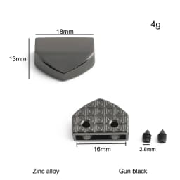 20/50/100PCS Metal Tail Clip Stopper For DIY Garment Bag Zipper Straps Decoration Buckles End Clips Clasp Cord Lock Accessories