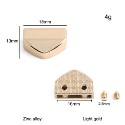 20/50/100PCS Metal Tail Clip Stopper For DIY Garment Bag Zipper Straps Decoration Buckles End Clips Clasp Cord Lock Accessories
