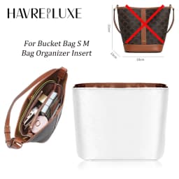 Bag Organizer Insert For Bucket Handbag S M 191442cas, Super Light Inner Storage Liner Wear-resistant Dopont Paper Accessories