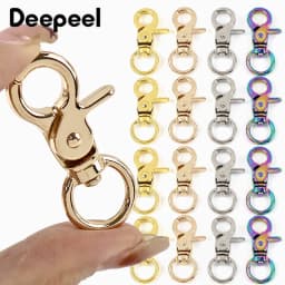 10/20/30Pcs Bag Swivel Lobster Clasp 10/13mm Metal Buckles Handbag Chain Dog Collar Strap Trigger Snap Hook Hardware Accessories