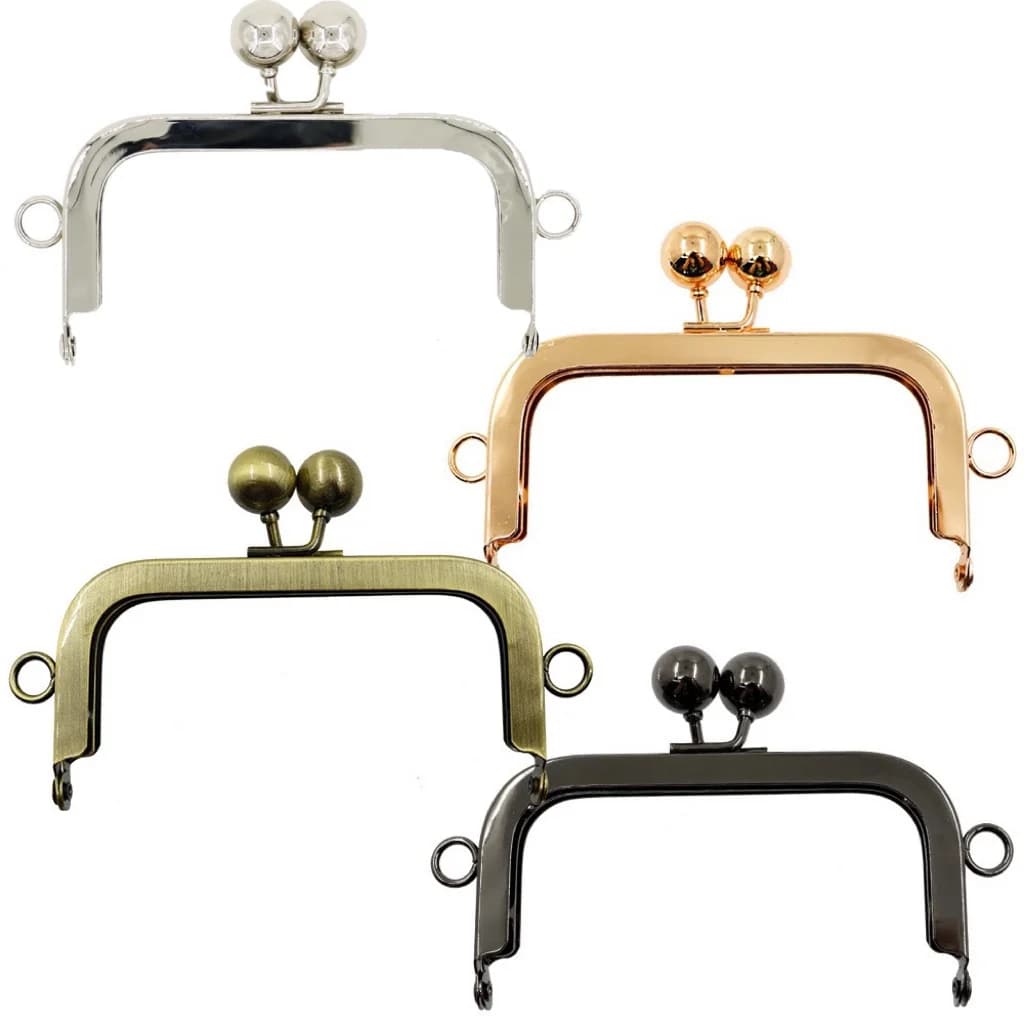 10.5cm Square Screw No Hole Purse Frame DIY Kiss Lock Bag Coin purse Hardware Accessories