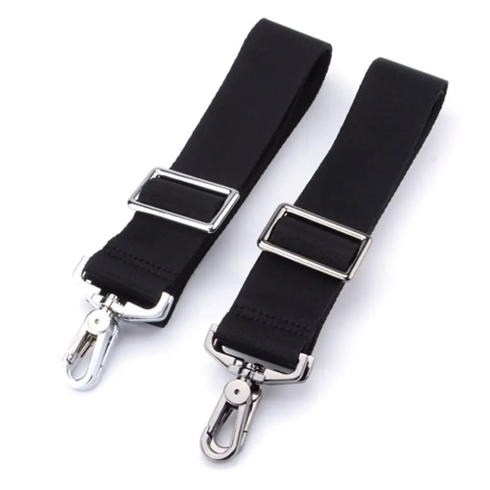 3.8cm Width Black Nylon Shoulder Bag Strap Adjustable Replacement Detachable Belt for Women Messenger Bag Handle Handbag Belt
