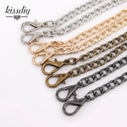 20-120cm Handbag Metal Chains Shoulder Bag Strap DIY Purse Chain Gold Silver Bronze Black Handles Bag Accessories Chain