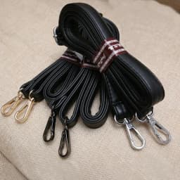 bag strap Handle belt black patent leather PU DIY Lady handbag accessories With Snap hook adjustable 2.5cm 2cm 1.2cm width