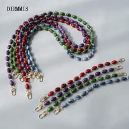 New Fashion Woman Bag Accessory Detachable Solid Beaded Chains Candy Acrylic Luxury Strap Women Eleagnt Shoulder Handle Chain