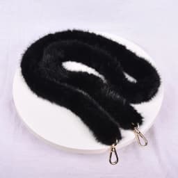 Besfilin Real Mink Fur Long Crossbody Bag Chain Handle Shoulder Strap Replacement Luxury Versatile Fashion Metal Accessory