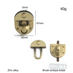 5/10/20PCS Metal Bag Twist Decoration Lock Clasps Handbag Turn Locks Snap Buckles For DIY Bags Purse Replacement Accessories