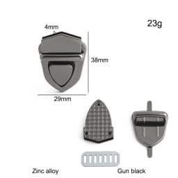 5/10/20PCS Metal Bag Twist Decoration Lock Clasps Handbag Turn Locks Snap Buckles For DIY Bags Purse Replacement Accessories