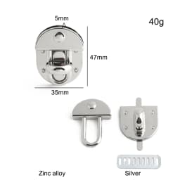 5/10/20PCS Metal Bag Twist Decoration Lock Clasps Handbag Turn Locks Snap Buckles For DIY Bags Purse Replacement Accessories