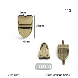 5/10/20PCS Metal Bag Twist Decoration Lock Clasps Handbag Turn Locks Snap Buckles For DIY Bags Purse Replacement Accessories