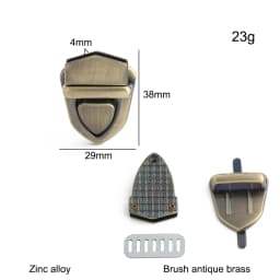 5/10/20PCS Metal Bag Twist Decoration Lock Clasps Handbag Turn Locks Snap Buckles For DIY Bags Purse Replacement Accessories