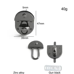 5/10/20PCS Metal Bag Twist Decoration Lock Clasps Handbag Turn Locks Snap Buckles For DIY Bags Purse Replacement Accessories