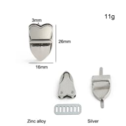 5/10/20PCS Metal Bag Twist Decoration Lock Clasps Handbag Turn Locks Snap Buckles For DIY Bags Purse Replacement Accessories