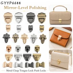 5/10/20PCS Metal Bag Twist Decoration Lock Clasps Handbag Turn Locks Snap Buckles For DIY Bags Purse Replacement Accessories