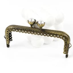 1-10Pcs 10.5cm Antique Bronze Handle Metal Kiss Lock Purse Frame Pearl Clasp for Coin Bag Wallet Clutch DIY Sewing Accessories