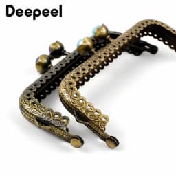1-10Pcs 10.5cm Antique Bronze Handle Metal Kiss Lock Purse Frame Pearl Clasp for Coin Bag Wallet Clutch DIY Sewing Accessories