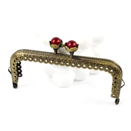 1-10Pcs 10.5cm Antique Bronze Handle Metal Kiss Lock Purse Frame Pearl Clasp for Coin Bag Wallet Clutch DIY Sewing Accessories