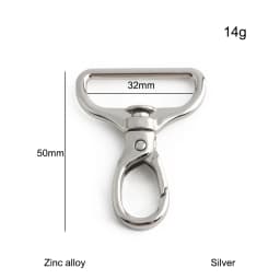 20/50/100PCS 13-32mm Metal Bag Strap Buckle Keychain Swivel Lobster Buckles Pet Collar Carabiner Snap Hook Clasp DIY Accessories