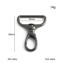 20/50/100PCS 13-32mm Metal Bag Strap Buckle Keychain Swivel Lobster Buckles Pet Collar Carabiner Snap Hook Clasp DIY Accessories