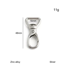 20/50/100PCS 13-32mm Metal Bag Strap Buckle Keychain Swivel Lobster Buckles Pet Collar Carabiner Snap Hook Clasp DIY Accessories
