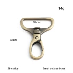 20/50/100PCS 13-32mm Metal Bag Strap Buckle Keychain Swivel Lobster Buckles Pet Collar Carabiner Snap Hook Clasp DIY Accessories