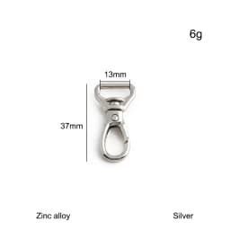 20/50/100PCS 13-32mm Metal Bag Strap Buckle Keychain Swivel Lobster Buckles Pet Collar Carabiner Snap Hook Clasp DIY Accessories