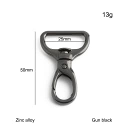20/50/100PCS 13-32mm Metal Bag Strap Buckle Keychain Swivel Lobster Buckles Pet Collar Carabiner Snap Hook Clasp DIY Accessories