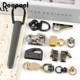 5Pcs Metal Buckles Bag Side Clip Clasps for Handbag Strap Chain Hanger Connector Screw Decoration Hook DIY Hardware Accessories