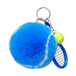 Cute Tennis Keychain Pendant with Racket Cartoon Ball School Bag Pendant Multi-Purpose Sports Player Jewelry Accessories