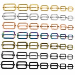 10Pcs 13-50mm Metal Tri Glide Slider Buckles Webbing Strap Adjuster for Backpack Luggage Belt Connect Clasp Hardware Accessories