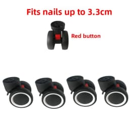 Detachable Luggage Wheel Accessories Universal Wheel Suitcase Travel Bag Slide Wheel Replacement Password Box Wheel