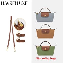 Leather Replacement Crossbody Bag Strap For Longchamp Mini Bag Shoulder Strap Without Punching Modification Bag Accessories