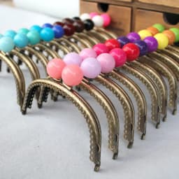 20pcs Wholesale 12.5 CM antique Bronze Coin metal Purse Frames Candy Head Kiss Clasp Cluth DIY Bag Metal Frame Accessorie JY445