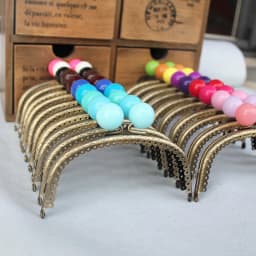 20pcs Wholesale 12.5 CM antique Bronze Coin metal Purse Frames Candy Head Kiss Clasp Cluth DIY Bag Metal Frame Accessorie JY445