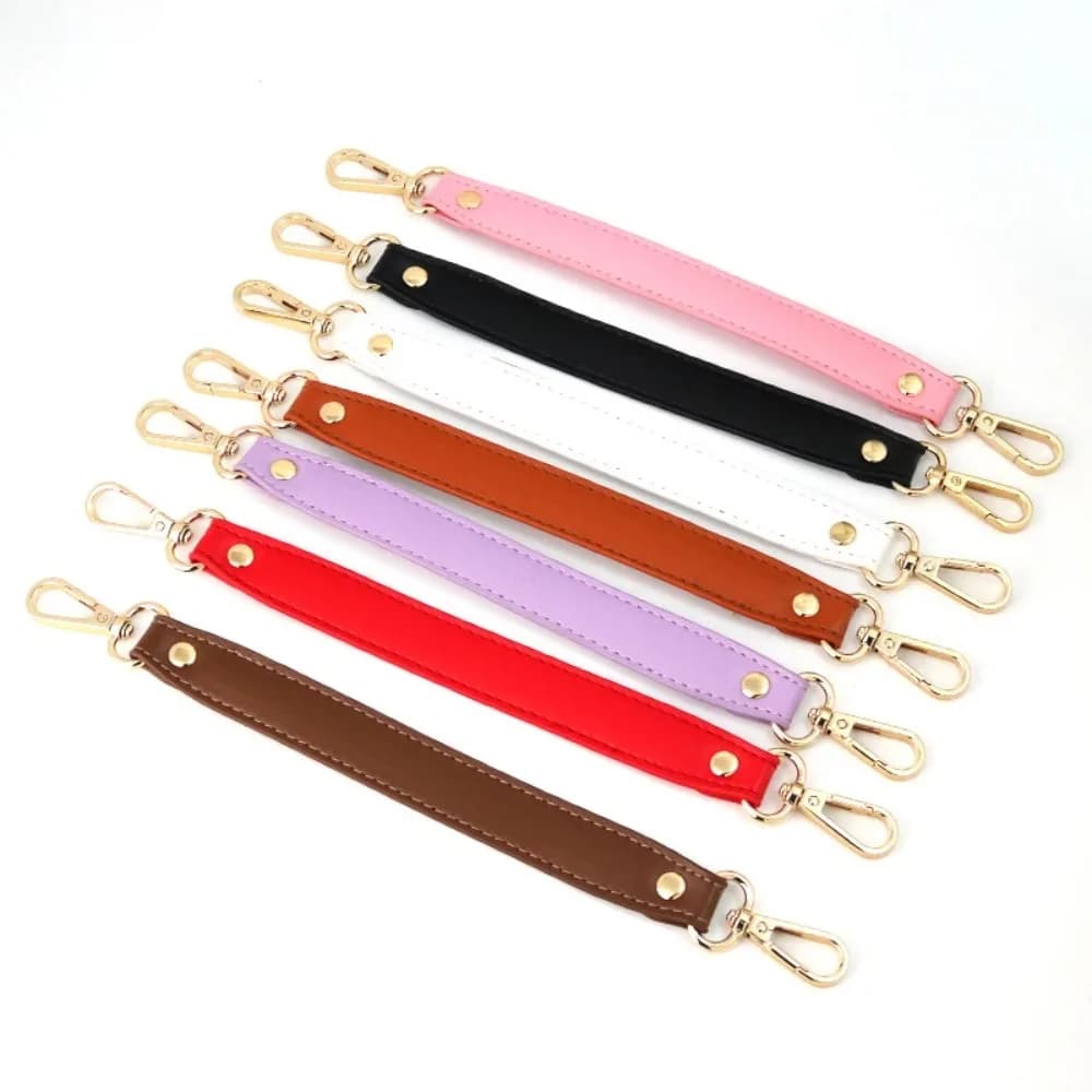 Replacement Leather Short Bag Strap Bag Accessories DIY Hardware Handbag Straps 28CM Bag Handle