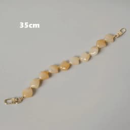 New Woman Bag Accessory Black Beige Red Acrylic Resin Beads Parts Handcrafted Wristband Women Replacement Bag Handle Chain