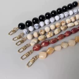 New Woman Bag Accessory Black Beige Red Acrylic Resin Beads Parts Handcrafted Wristband Women Replacement Bag Handle Chain