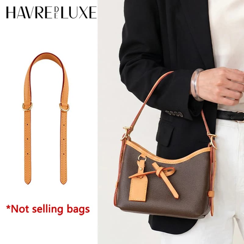 Adjustable Vachetta Leather Replacement Shoulder Strap For Carryall Nano Bag Crossbody Bag Strap Accessories