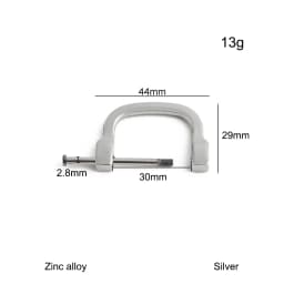 10/30/100PCS Inner:13mm 20mm 25mm 30mm Metal Shoulder Strap Buckle Detachable Screw Clasp For Handbag Belt Webbing Accessories