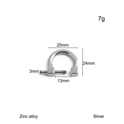 10/30/100PCS Inner:13mm 20mm 25mm 30mm Metal Shoulder Strap Buckle Detachable Screw Clasp For Handbag Belt Webbing Accessories