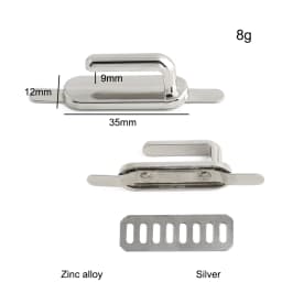 10/30/100PCS Inner:13mm 20mm 25mm 30mm Metal Shoulder Strap Buckle Detachable Screw Clasp For Handbag Belt Webbing Accessories