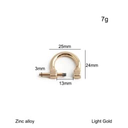 10/30/100PCS Inner:13mm 20mm 25mm 30mm Metal Shoulder Strap Buckle Detachable Screw Clasp For Handbag Belt Webbing Accessories