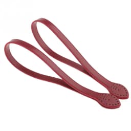 2pcs Leather Handles Durable Shoulder Bags Detachable Belt Women Leaf Handle Straps DIY Handmade Replacement Handbag Strap 60cm