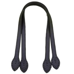 2pcs Leather Handles Durable Shoulder Bags Detachable Belt Women Leaf Handle Straps DIY Handmade Replacement Handbag Strap 60cm