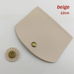 12x10.2cm Bag Flap Cover Women's Crochet Bag Accessories DIY PU Leather Flap Material Crochet Handbag Bag Parts for Knitted Bag